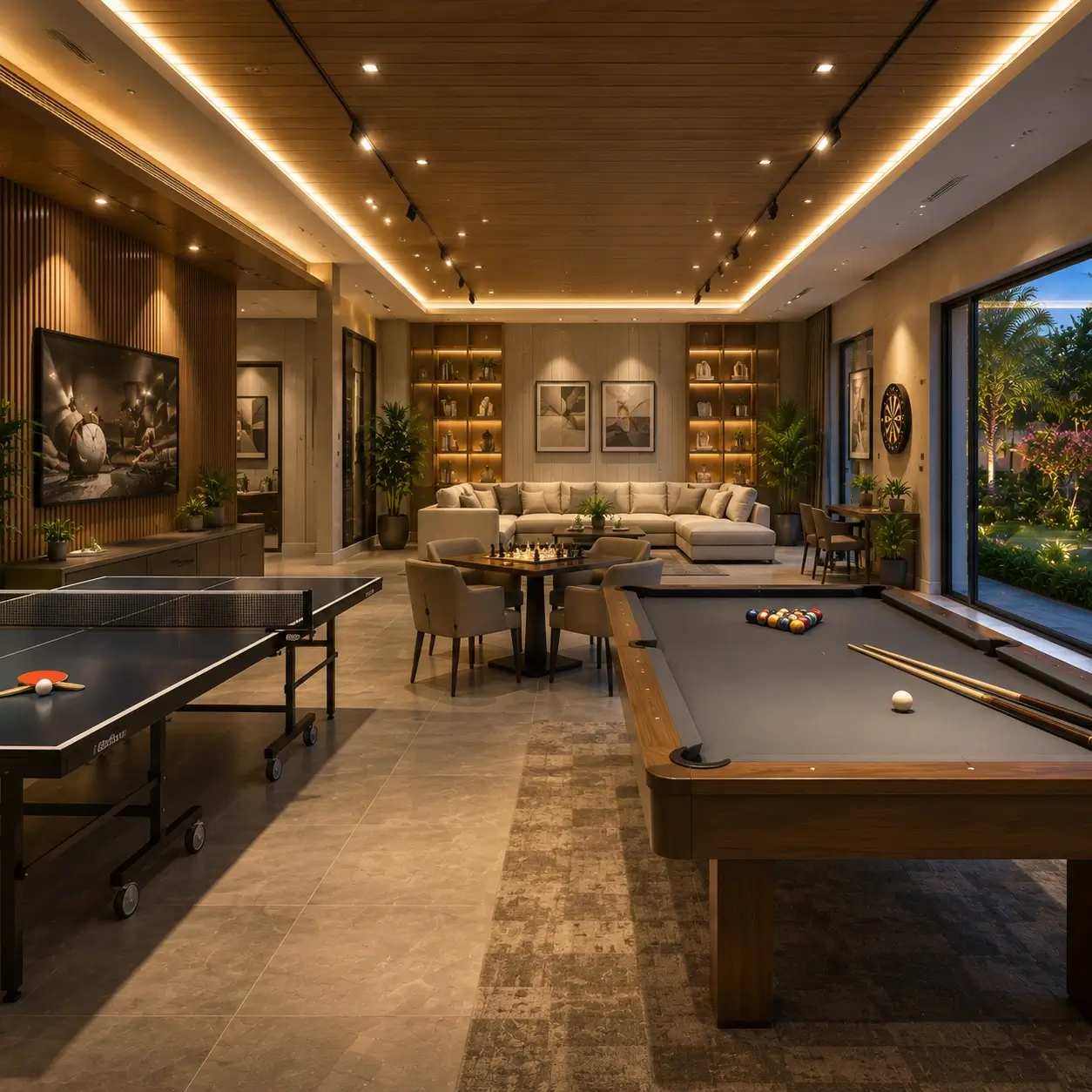 Billiards room