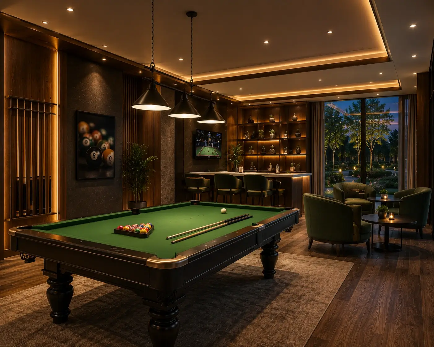 Billiard room